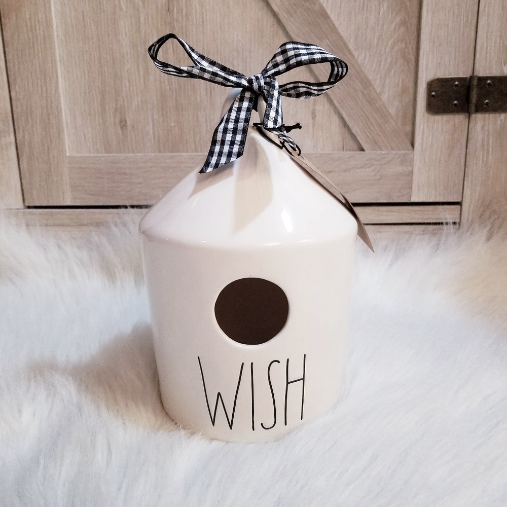 NWT Rae Dunn WISH Birdhouse